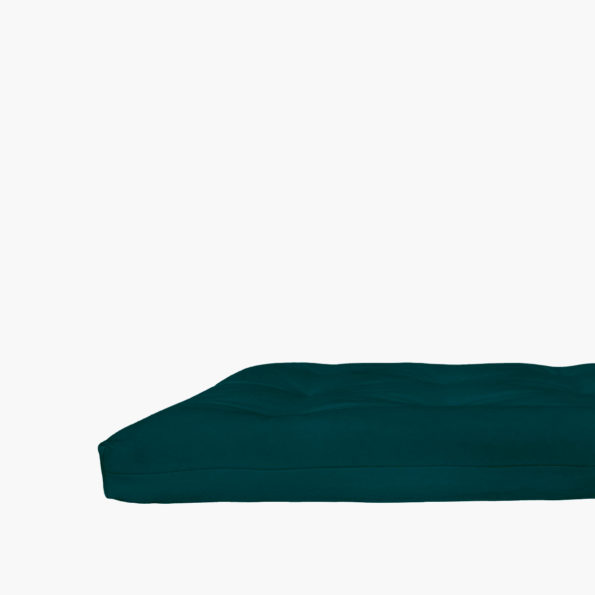 futon yoga couleur bleu canard