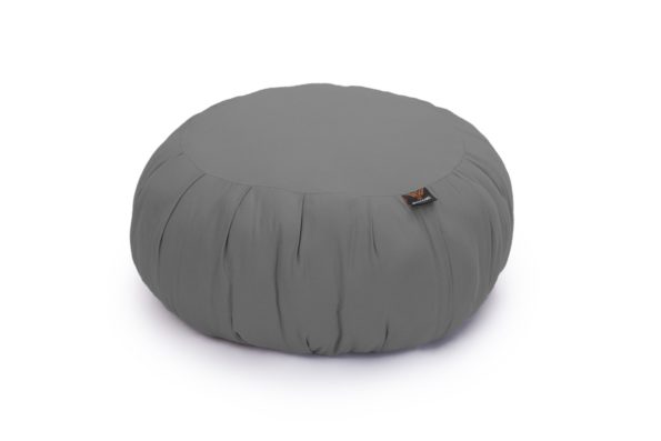 Coussin en coton gris