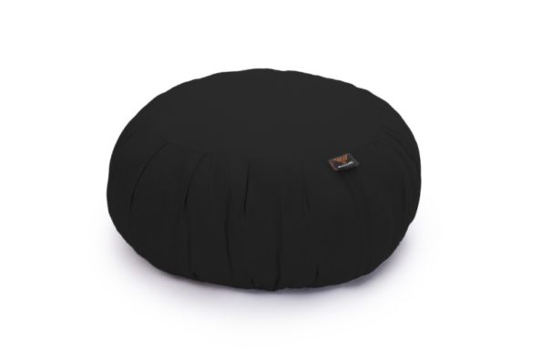 Coussin en coton noir