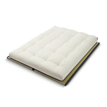 futon nature en coton 15 cm